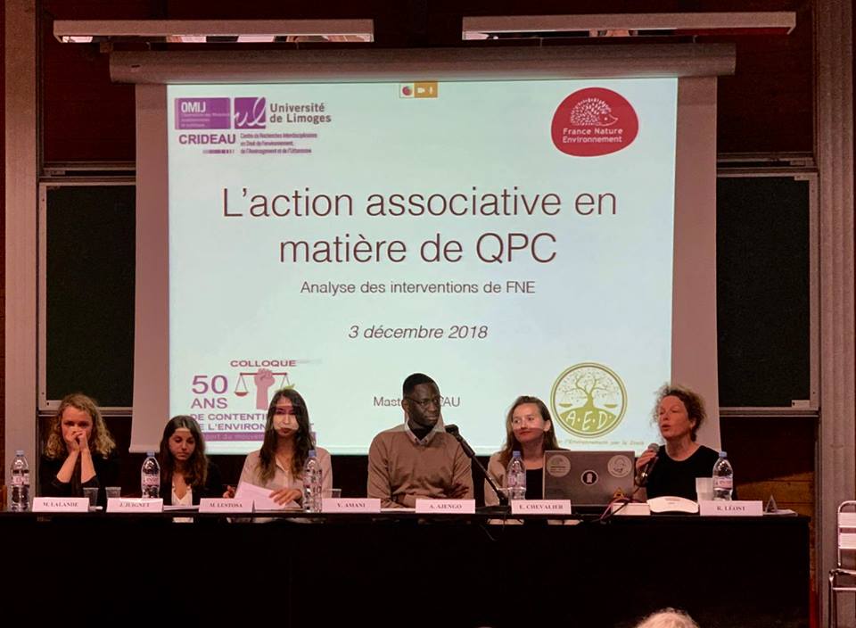 Colloque de 50 ans de contentieux de l'environnement